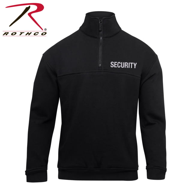 Rothco Rothco Security 1/4 Zip Job Shirt - Men's Black Small - $46.99 at Optics Planet