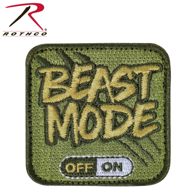Rothco Beast Mode Patch With Hook Back - Rothco
