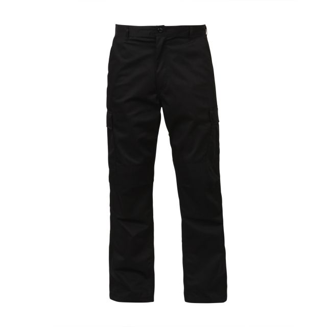 Rothco Relaxed Fit Zipper Fly BDU Pants Black XS 23-27in Waist - Rothco