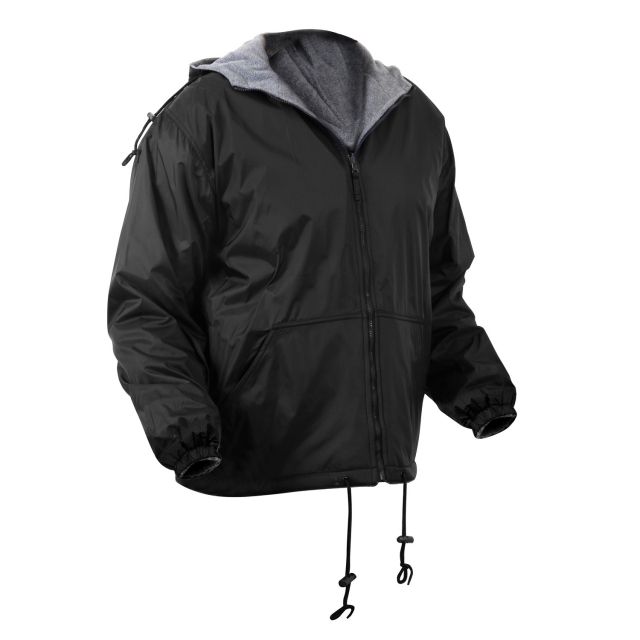 Rothco Reversible Lined Jacket With Hood Black S k-S