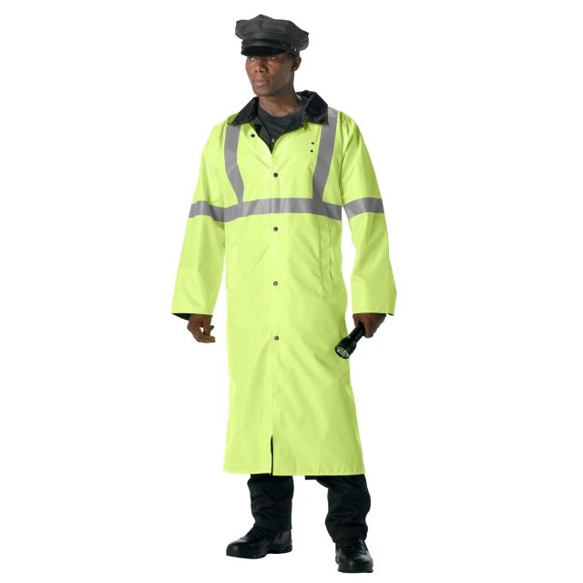 Rothco Rothco Reversible Reflective Rain Parka Safety Green S tyGreen-S - $73.99 at Optics Planet
