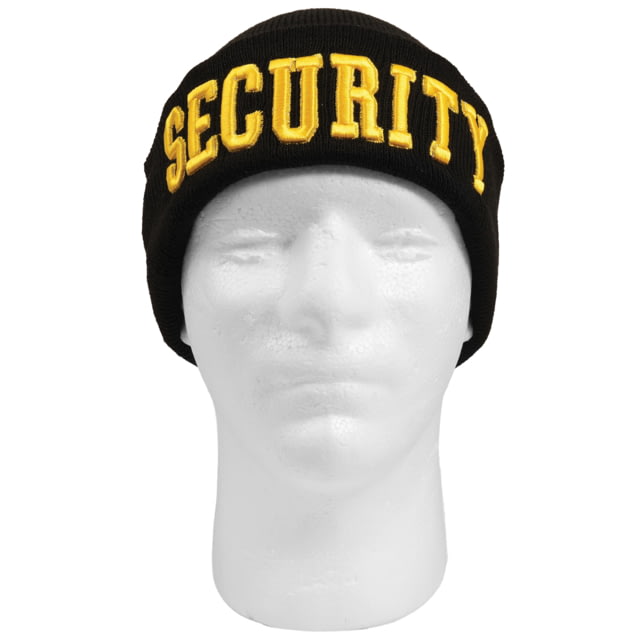 Rothco Deluxe Public Safety Embroidered Watch Cap Security Black/Gold