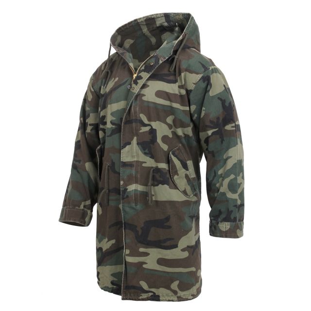Rothco 's Vintage Camo M-51 Fishtail Parka Woodland Camo S landCamo-S