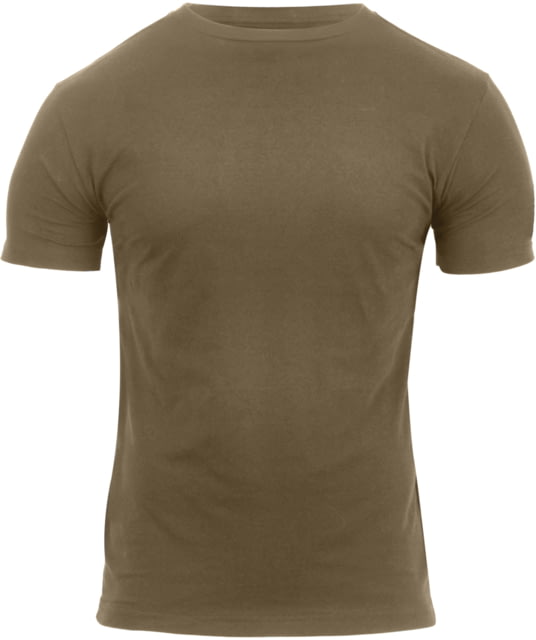 Rothco Athletic Fit Solid Color T-Shirt - Mens Coyote Brown 3XL