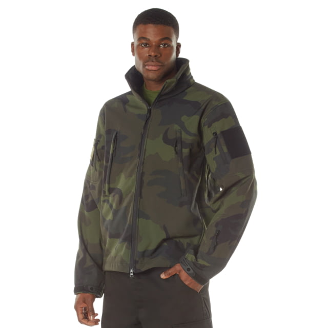 Rothco Special Ops Soft Shell Jacket - Men's Midnight Woodland Camo Small