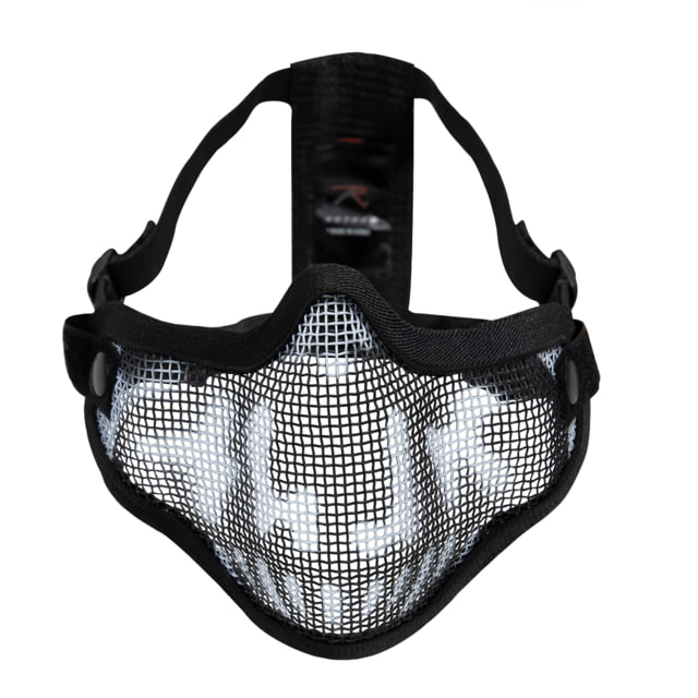 Rothco Steel Half Face Tactical Mask Black Skull
