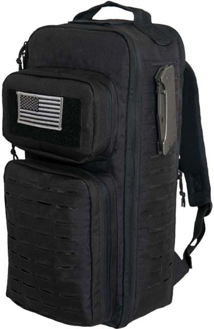 Rothco Tactical Single Sling Pack w/ Laser Cut MOLLE Black - Rothco