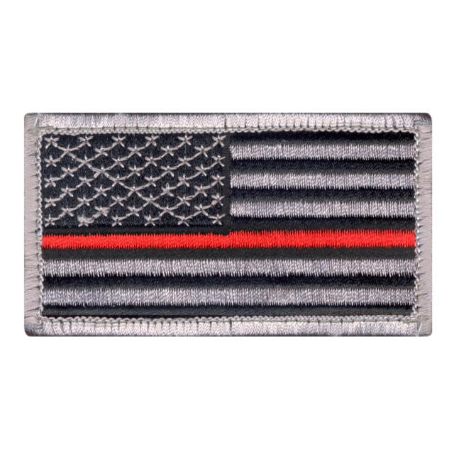 Rothco Thin Red Line US Flag Patch - Hook Back, 18889