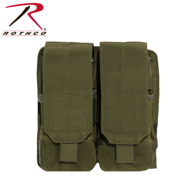 Rothco Universal Double Mag Rifle Pouch - Molle Olive Drab - Rothco