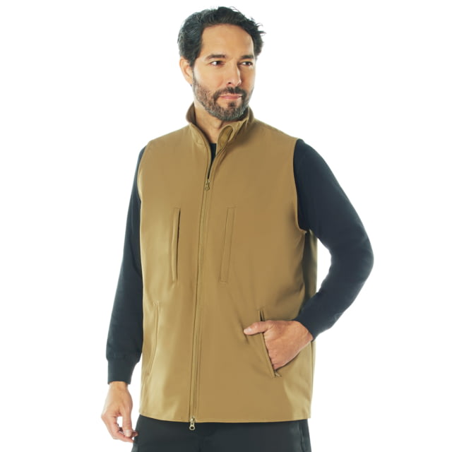 Rothco Rothco V2 Concealed Carry Soft Shell Vest - Men's Coyote Brown 3XL - $73.99 at Optics Planet