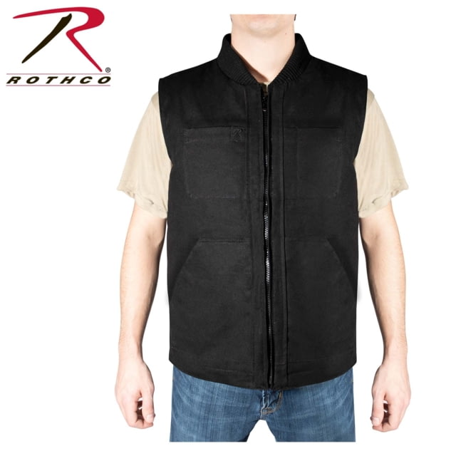 Rothco Rothco Concealed Carry Backwoods Canvas Vest Black Small - $88.99 at Optics Planet