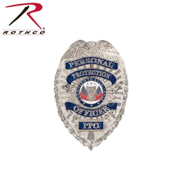 Rothco Personal Protection Officer Badge Silver - Rothco