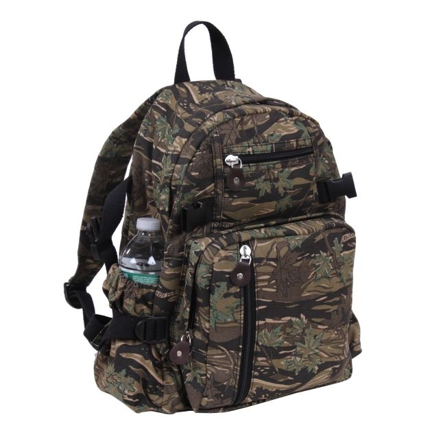 Rothco Vintage Canvas Compact Backpack Smokey Branch Camo SmokeyBranchCamo - Rothco