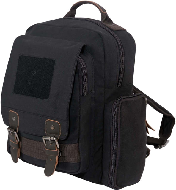 Rothco Vintage Canvas Sling Backpack Black - Rothco