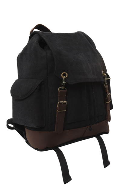 Rothco Vintage Expedition Rucksack Black Black - Rothco