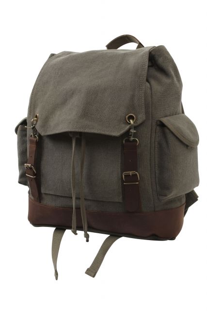 Rothco Vintage Expedition Rucksack Olive Drab OliveDrab - Rothco