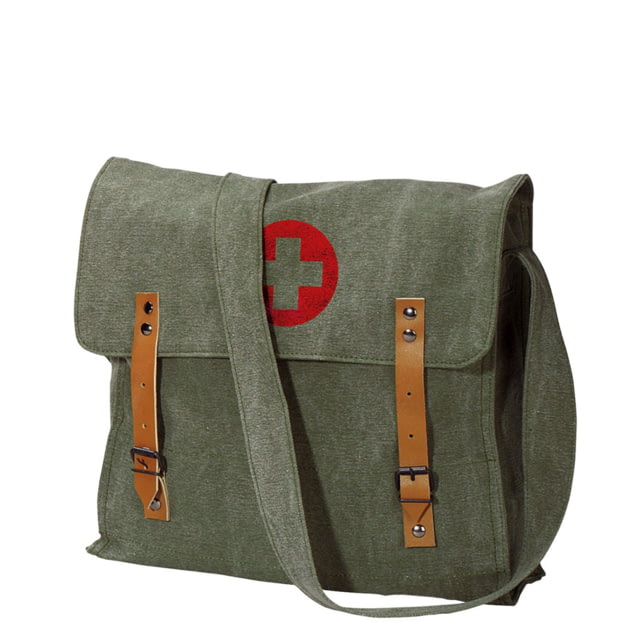 Rothco Vintage Medic Bag With Cross Vintage Olive Drab VintageOliveDrab