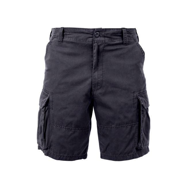 Rothco Rothco Vintage Solid Paratrooper Cargo Short Black S k-S - $45.99 at Optics Planet