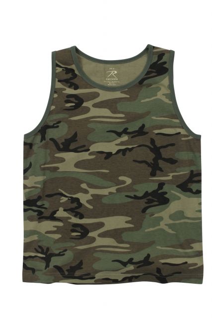 Rothco Vintage Woodland Camo Tank Top M