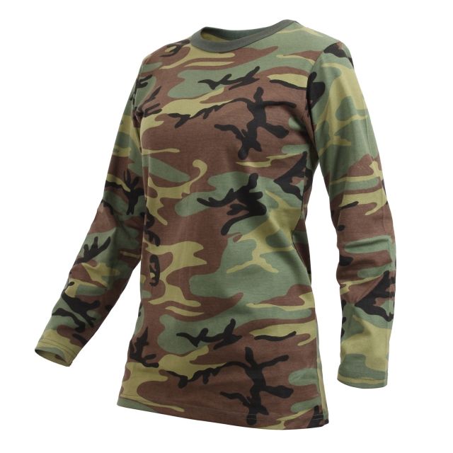 Rothco Women's Long Sleeve Camo T-Shirt L
