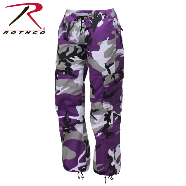 Rothco Paratrooper Colored Camo Fatigues - Women's Ultra Violet Camo 2XS aVioletCamo-XXS