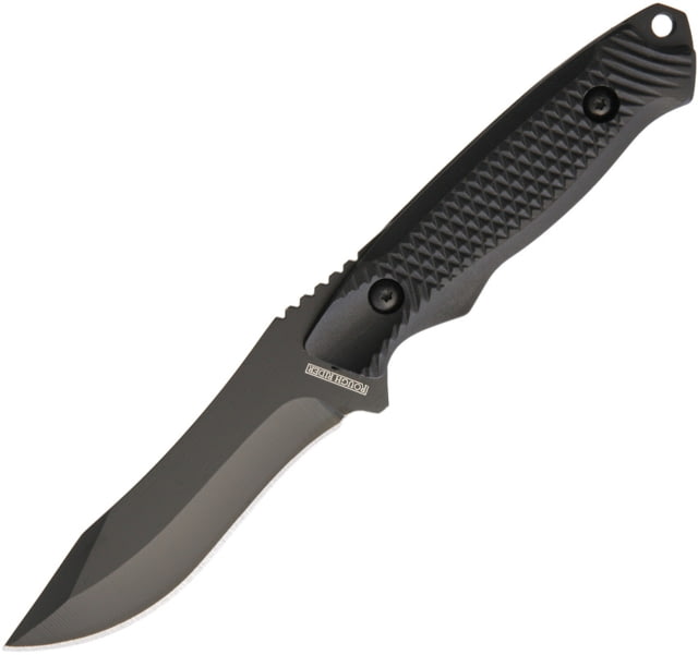 Rough Rider Knife 8in Overall 3.5in Black SS Drop Point Black Textured Plastic Handle Black Nylon Sheath RR1865 / CBS-8418