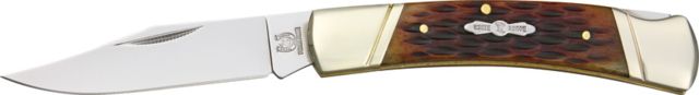 Rough Rider Lockback 3 3/4in Fold Knife Amber jigged bone handle RR081
