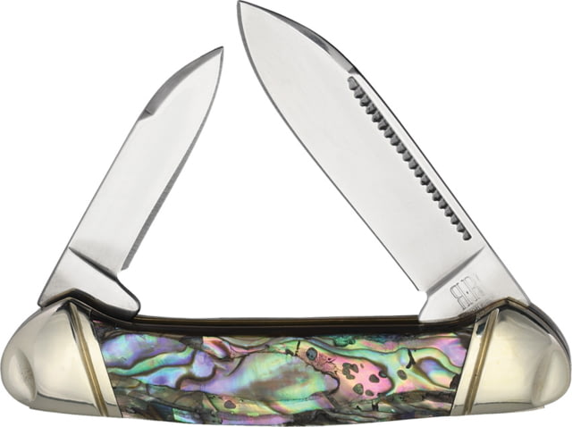 Rough Rider Mini Canoe Abalone - Rough Rider Knives