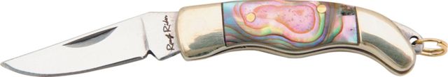 Rough Rider Miniature Folder Knife 1 5/8in SS clip point blade Abalone handle RR175 - Rough Rider