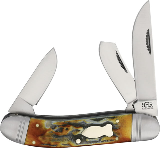 Rough Rider Roundup Brown Stag Bone - Rough Rider Knives