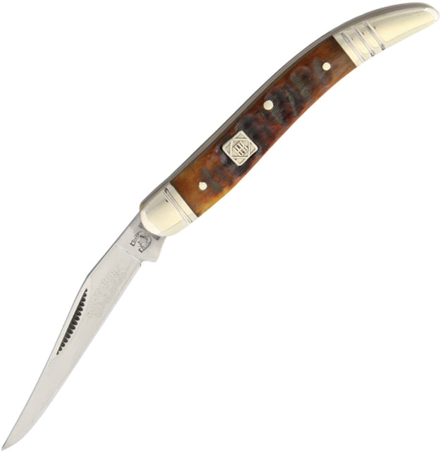 Rough Rider Toothpick Ram's Horn Folding KnifeStainless SteelStandard EdgeMirror PolishRam's HornBone Handle KB106 / - Rough Rider