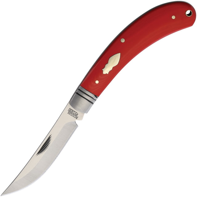 Rough Rider Bow Trapper Red Folding Knife Satin finish stainless clip blade Red G10 handle  / PK208 - Rough Rider Knives