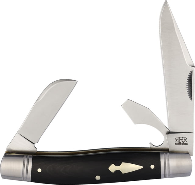 Rough Rider Common Stock D2 Black Micarta Knife RRR008 COMMON STOCK - Rough Rider Knives