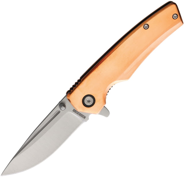 Rough Ryder Copper Linerlock Folding Knife 3.25" satin finish VG-10 stainless blade Copper handle - Rough Ryder