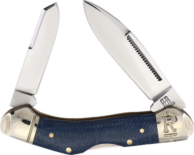 Rough Ryder Dogleg Canoe Denim T10 Folding Knife KG206R