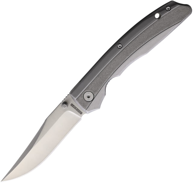 Rough Ryder Framelock Stainless 3.50 in Folding Knife Gray textured stainless