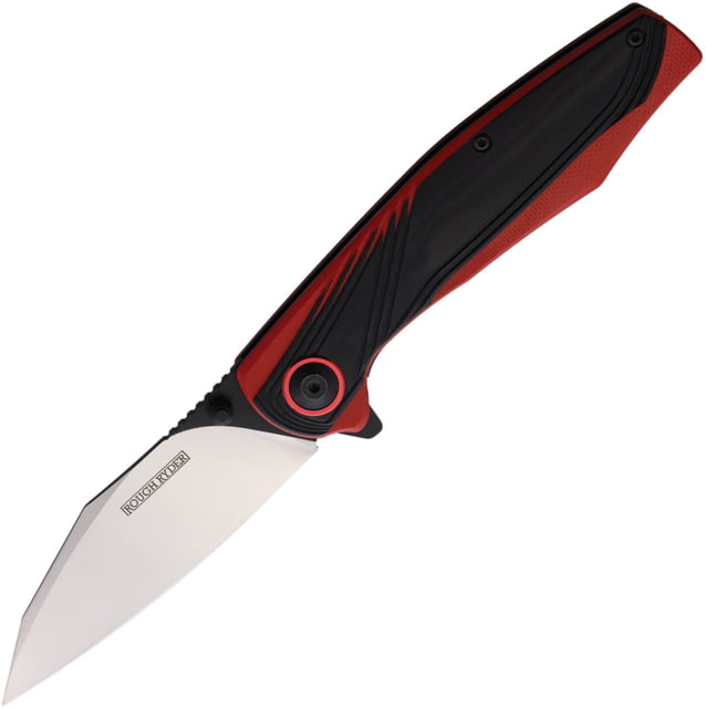 Rough Ryder Linerlock A/O /Red 3.50 in Assisted Opening Folding Knife Black and red G10 BZ011631 - Rough Rider Knives