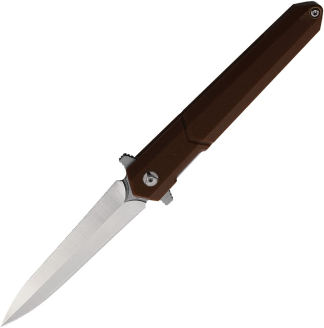 Rough Ryder Linerlock Brown 2.88 in Folding Knife Brown G10 2111B602BROWNSATIN - Rough Rider