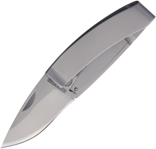 Rough Rider Money Clip Framelock Folding Knife 2.13" satin finish stainless blade Satin finish stainless handle - Rough Rider Knives