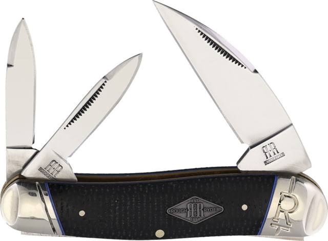 Rough Ryder Seahorse Whittler Mica Folding Knife Black micarta KC07SR - Rough Rider Knives