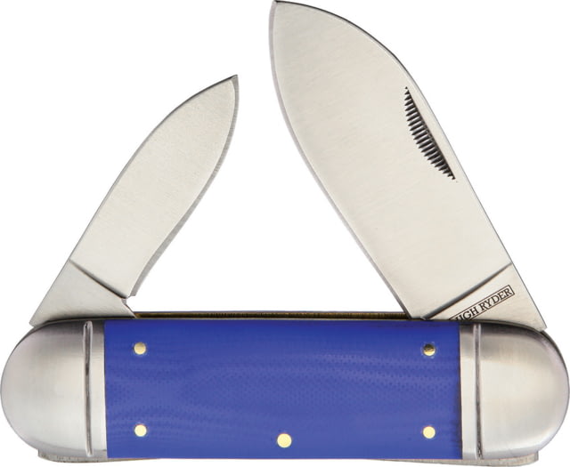 Rough Rider Sunfish Blue G10 Blue Mule Folding Knife Satin finish stainless spear and pen blades Blue G10 handle  / PK510G - Rough Rider