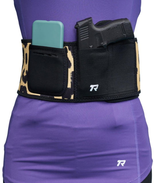 Rounded Belly Band Holster Leopard Small - Rounded