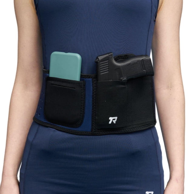 Rounded Belly Band Holster Navy Small - Rounded