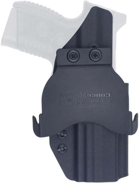 Rounded by Concealment Express OWB Paddle Holster FN 509 CC Edge Left Hand Black - Rounded