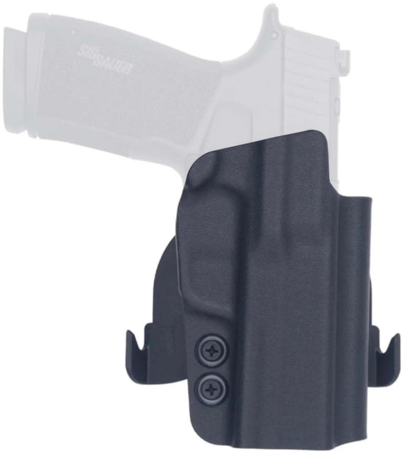 Rounded by Concealment Express OWB Paddle Kydex Holster SIG Sauer P365 X-Macro Right Hand Black SSR-P365X-BK-RH-OWDL - Rounded