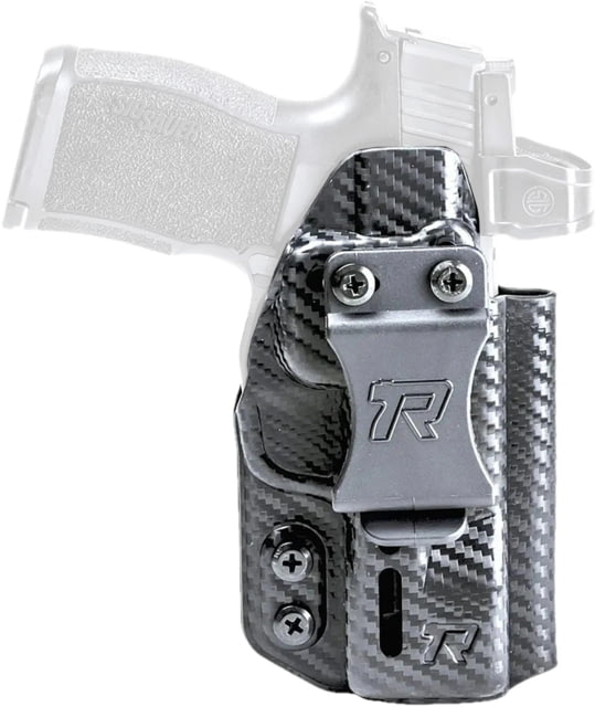 Rounded Gear Druid IWB/OWB Black Carbon Fiber Kydex Fits Sig P320 Ambidextrous - Rounded
