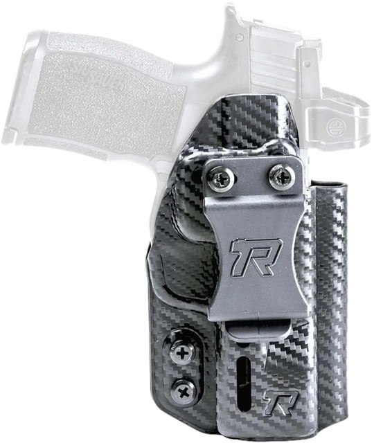 Rounded Gear Druid IWB/OWB Black Carbon Fiber Kydex Fits Springfield Hellcat Pro Ambidextrous - Rounded