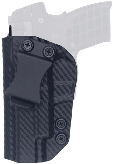 Rounded IWB Kydex Holster for Kel-Tec P15 Left Hand Carbon Fiber Black - Rounded