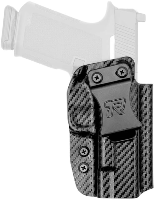 Rounded IWB Kydex Holster for Ruger RXM Left Hand Carbon Fiber Black - Rounded