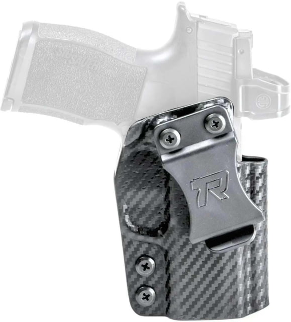 Rounded IWB Kydex Holster for IWI Jericho Enhanced Mid-Size Right Hand Carbon Fiber Black - Rounded